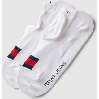 Tommy Uni TJ Flag Footie Socks 2-pak - White - Str 39/42