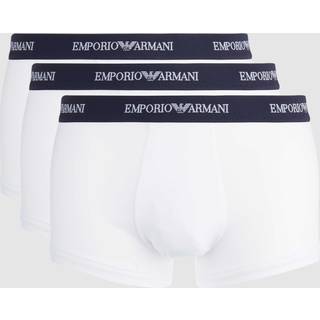 EMPORIO ARMANI Herren Trunks weiß Baumwolle & Mix unifarben