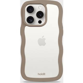 Phone Case Wavy Mocha Brown/Transparent iPhone 14 Pro Max - Brun - Add QTY