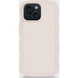 Holdit iPhone 15 / 14 / 13 Wavy Cover - Light Beige