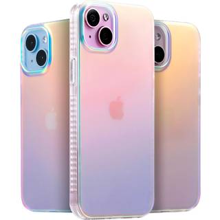 Lonli Hue - For iPhone 15 Plus -sag - Iriserende [10ft drop beskyttelse] - Stødfast dækning med farveændrende effekt | Sød og unik for kvindelige