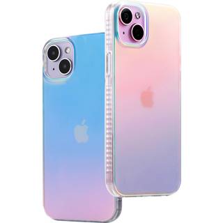 Lonli farvetone - til iPhone 15 -sag - Iriserende [10ft dropbeskyttelse] - Stødfast dækning med farveændringseffekt | Sød og unik for kvindelige