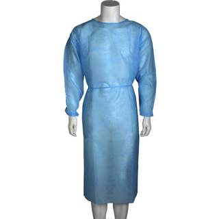 Beskyttelseskittel med manchet Excellent L blå PP/polyester