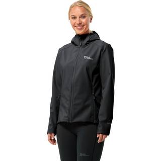 Jack Wolfskin Women's Bornberg Hoody Softshelljakke Damer størrelse S farve sort