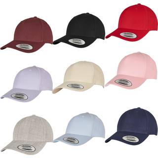 FLEXFIT FX5789M YP Classics 5-Panel Premium Curved Visor Snapback Cap Heather Grey One Size