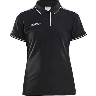 Craft - Pro Control Poloshirt Kvinder - Black/White XXL