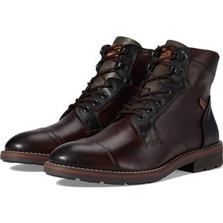 Pikolinostil mænd. M2M-8156C1 Brune York-ankelstøvler i læder (43), Fast, Lynlås, Casual