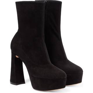 Gianvito Rossi Camnero sock-fit suede ankle boots - black - EU 40