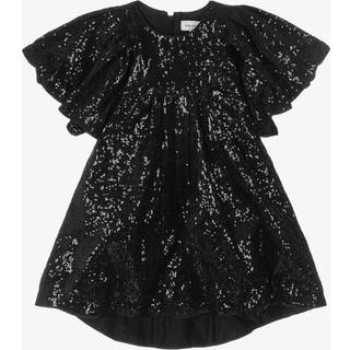 Marc Jacobs Kids Ceremony sequined ruffled dress - black - Y 5