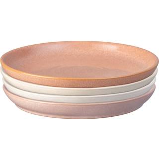 Quartz Rose 4 Piece Coupe Dinner Plate Set -