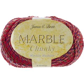 James C. Brett MC43 Marmor Chunky Yarn-Strawberry Red
