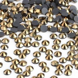 Beadsland Crystal Hotfix Rhinestone Machine Cut Stone 1440pcs/PKG (Aurum SS10/3mm)