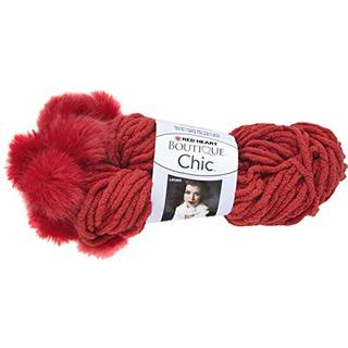 Rødt hjerte chic garn pimento