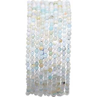 Beadia facetterede naturlige Amazonite-stenrunde løs semi-ædelsten perler til smykker, der fremstiller 2-2,5 mm 38 cm