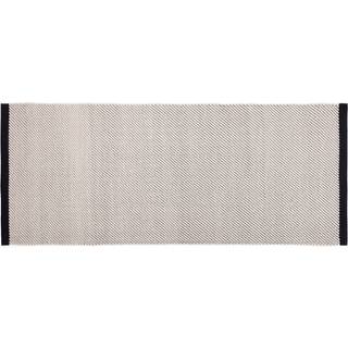 Hay Bias Tæppe 80x200 Cm - Glatvævede tæpper Uld Sort - AD857-A882-AO13
