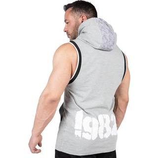 Loretto Hooded Tank Top, Grey Melange
