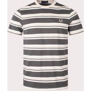 Fred Perry Herren T-Shirt beige,grün gestreift