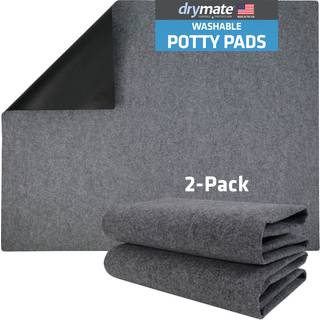 Drymate vaskbare tisse puder til hunde (2-pakke) vandt?t absorberende ikke-skridsikre genanvendelig k?ledyrstr?ning Potty Puppy Mats Housebreakin