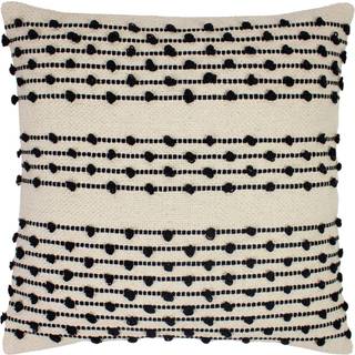 Furn Furn Natural/Black Mossa Woven Polyester Filled 100% Cotton Cushion