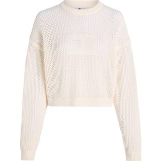 Sweater Tommy Jeans Open Stitch Flag Sweater Ancient White S - Ancient White - S