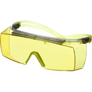 3M™ SecureFit™ 3700 Overbrille, grøn brillestang, Scotchgard™ anti-dug (K&N), gul linse, SF3703SGAF-GRN-EU