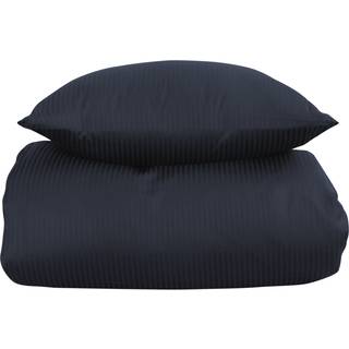 Sengetøj i 100% Egyptisk bomuld - 150x210 cm - Mørkeblåt sengetøj - Ekstra blødt sengesæt fra By Borg