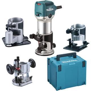 Makita RT0702CX3J Pyntrouter Uden kabel Spændepatron 710W