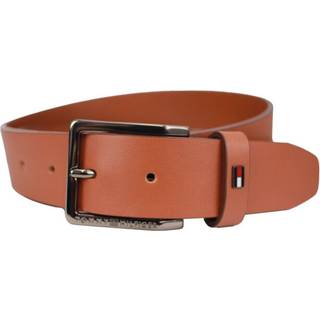 Tommy Hilfiger Herren Gürtel cognac Leder geprägt