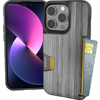 Smartish iPhone 14 Pro Wallet Case - Wallet Slayer Vol. 1 [Slim + Protective] Kreditkortindehaver - Drop Tested Hidden Card Slot Cover Compatible