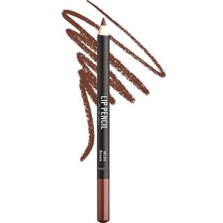 Kiss New York Professional Slim Lip Pencil Creamy Soft Lip Liner Glat langvarig Rich Lip Color Natural Lip Makeup Vandbestandig Lip Crayon (Brown