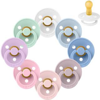 BIBS Rund Colour Sut - Sampak - 8 stk. - Str. 2 - Pastel Paradise