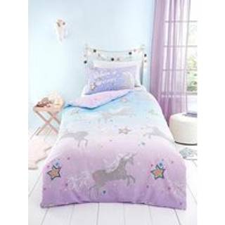 Bedlam Bedlam Lilac Ombre Unicorn Glow in the Dark Duvet Cover Set