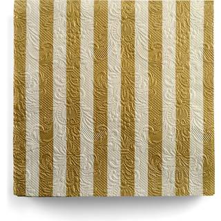 Servietten Luxury Streifen gold-beige 15 St.