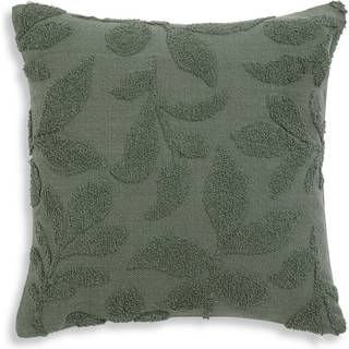 Habitat Blomstret tuftet pude - grøn - 43x43 cm