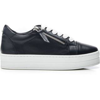 Moda in Pelle Moda In Pelle Abbiy Chunky Slab Sole Side Zip Lace Up Trainers