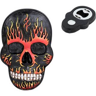 Flammender Totenkopf als Flaschenöffner