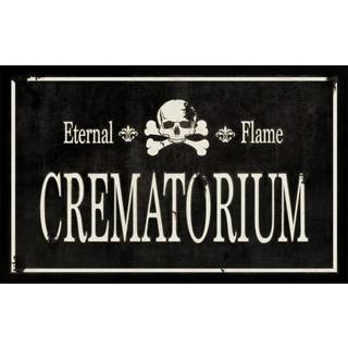 Gothic Crematorium Schild 43x11cm