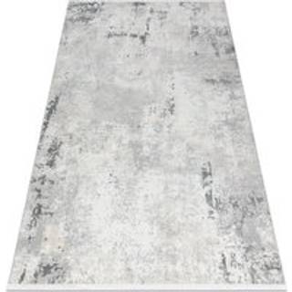 Moderne tæppe DUKE 51378 creme / grå - Beton, sten struktureret, meget blød, frynser 80x150 cm