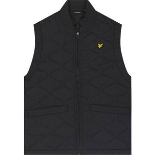 Lyle And Scott Drenge Vatteret Vest Z865 Sort