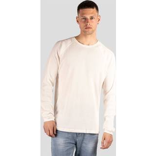 Marcus - Ziggi langærmet t-shirt i hvid - Herre - Medium