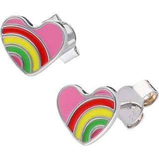 trendor 41669 Kinder-Ohrringe Silber 925 Herz Ohrstecker