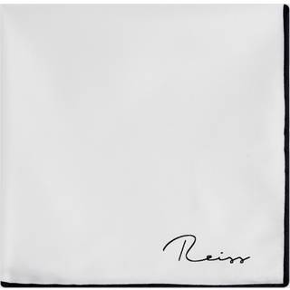 Reiss Reiss White Ceremony Plain Silk Pocket Square