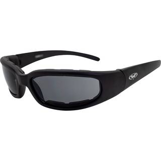 Global Vision Chicago polstret ridning af motorcykel solbriller til m?nd og kvinder sort m/r?glinse sikkerhed RX-stand