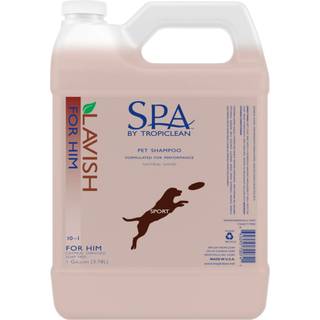TropiClean SPA Lavish Dog Shampoo | Sporty duftende til ham Deodoriserende hundeshampoo | Naturligt afledte Salon Ingredienser | Fremstillet i US