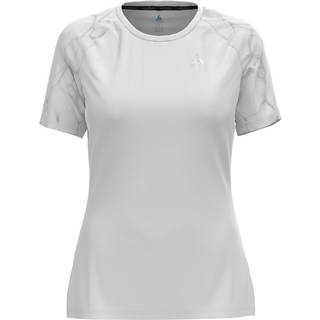 Odlo Essential Print Crew Neck Running Shirt Women - White, Size L - white