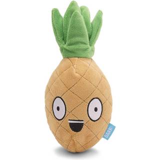 Barkbox Dog Leget?j 2 i 1 Interaktivt plys udvendigt med Squeaker & Crinkle Material Tearable Dog Leget?j med Squeaky Spikey Ball Inside Ideal ti