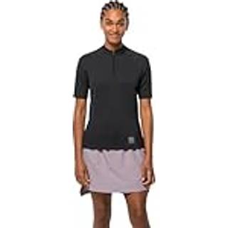 Jack Wolfskin Women's Bike Commute Half Zip T-Shirt Phantom, XL