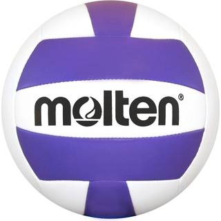 Molten Officiel Campvolleyball i lilla/hvid | Ultra-blødt PU-betræk til rekreativt spil