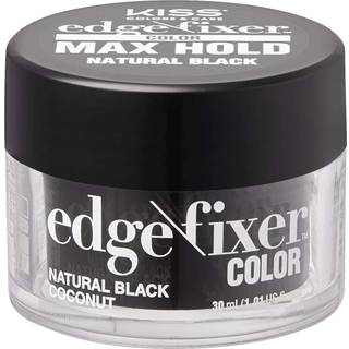 Kiss Edge Fixer Color 24 Hr Max Hold & 100% Grå dækning 30 ml (1,01 US fl.oz) Naturlig sort perfekt til manglende kanter