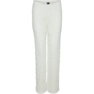 PIECES X DITTE ESTRUP X CILLE FJORD PCGAYA LACE PANTS - Cloud Dancer - S
